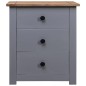 vidaXL Mesita de noche de madera maciza pino estilo Panamá 46x40x57 cm vidaXL Mesita de noche de madera maciza pino estilo Panamá 46x40x57 cm