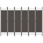 vidaXL Biombo divisor de 6 paneles gris antracita 240x180 cm vidaXL Biombo divisor de 6 paneles gris antracita 240x180 cm