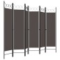 vidaXL Biombo divisor de 6 paneles gris antracita 240x180 cm vidaXL Biombo divisor de 6 paneles gris antracita 240x180 cm