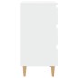 vidaXL Mesita de noche con patas de madera maciza blanca 40x35x69 cm vidaXL Mesita de noche con patas de madera maciza blanca 40x35x69 cm