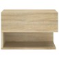 vidaXL Mesita de noche de pared 2 unidades color roble Sonoma vidaXL Mesita de noche de pared 2 unidades color roble Sonoma