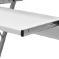 vidaXL Escritorio compacto de ordenador con bandeja de teclado blanco vidaXL Escritorio compacto de ordenador con bandeja de teclado blanco