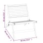 vidaXL Silla de jardín de madera maciza de teca vidaXL Silla de jardín de madera maciza de teca