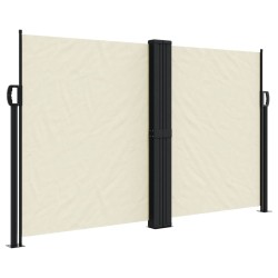 vidaXL Toldo lateral retráctil color crema 140x600 cm