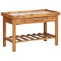 vidaXL Mesa de cultivo de jardín madera maciza acacia tablero de zinc vidaXL Mesa de cultivo de jardín madera maciza acacia tablero de zinc