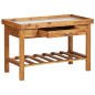 vidaXL Mesa de cultivo de jardín madera maciza acacia tablero de zinc vidaXL Mesa de cultivo de jardín madera maciza acacia tablero de zinc