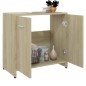 vidaXL Armario de baño madera contrachapada color roble 60x33x61 cm vidaXL Armario de baño madera contrachapada color roble 60x33x61 cm