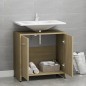 vidaXL Armario de baño madera contrachapada color roble 60x33x61 cm vidaXL Armario de baño madera contrachapada color roble 60x33x61 cm