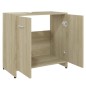 vidaXL Armario de baño madera contrachapada color roble 60x33x61 cm vidaXL Armario de baño madera contrachapada color roble 60x33x61 cm