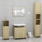 vidaXL Armario de baño madera contrachapada color roble 60x33x61 cm vidaXL Armario de baño madera contrachapada color roble 60x33x61 cm