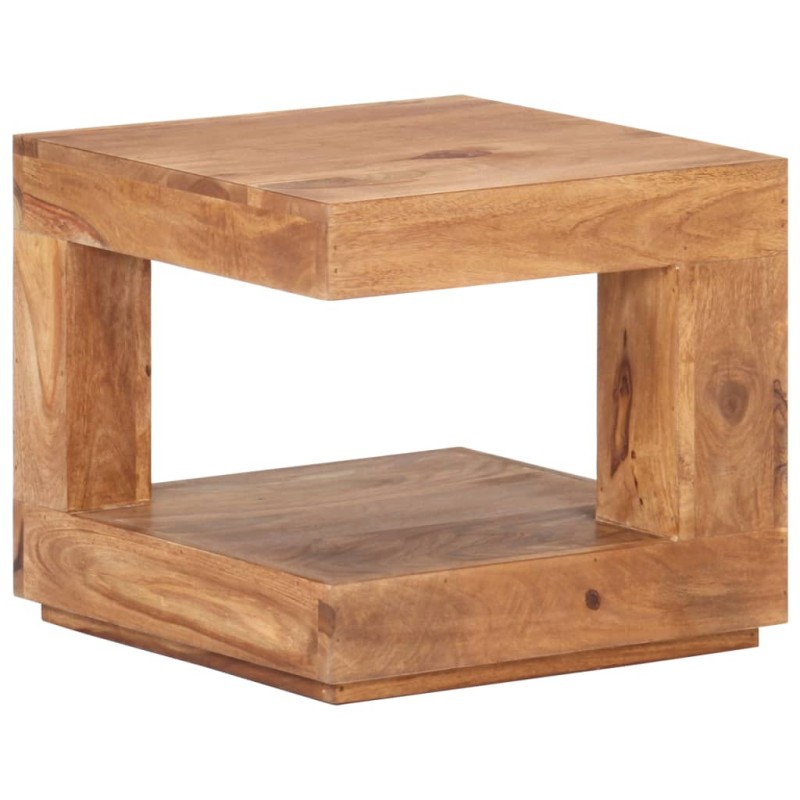 vidaXL Mesa de centro de madera maciza de acacia 45x45x40 cm vidaXL Mesa de centro de madera maciza de acacia 45x45x40 cm