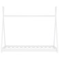 vidaXL Estructura de cama infantil madera maciza pino blanco 80x160 cm vidaXL Estructura de cama infantil madera maciza pino blanco 80x160 cm