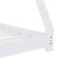 vidaXL Estructura de cama infantil madera maciza pino blanco 80x160 cm vidaXL Estructura de cama infantil madera maciza pino blanco 80x160 cm