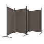 vidaXL Biombo divisor de 5 paneles de tela gris antracita 433x180 cm