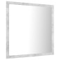 vidaXL Espejo de baño acrílico gris hormigón 40x8,5x37 cm vidaXL Espejo de baño acrílico gris hormigón 40x8,5x37 cm