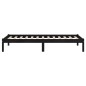 vidaXL Estructura de cama de madera maciza de pino negra 90x200 cm vidaXL Estructura de cama de madera maciza de pino negra 90x200 cm
