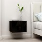 vidaXL Mesitas de noche 2 uds madera contrachapada negro 40x30x30 cm vidaXL Mesitas de noche 2 uds madera contrachapada negro 40x30x30 cm