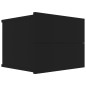 vidaXL Mesitas de noche 2 uds madera contrachapada negro 40x30x30 cm vidaXL Mesitas de noche 2 uds madera contrachapada negro 40x30x30 cm