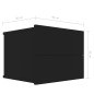 vidaXL Mesitas de noche 2 uds madera contrachapada negro 40x30x30 cm vidaXL Mesitas de noche 2 uds madera contrachapada negro 40x30x30 cm