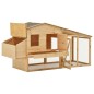 vidaXL Gallinero madera maciza de pino 178x67x92 cm  