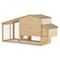 vidaXL Gallinero madera maciza de pino 178x67x92 cm  