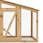 vidaXL Gallinero madera maciza de pino 178x67x92 cm  