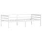 vidaXL Estructura de cama de madera maciza de pino blanca 90x200 cm vidaXL Estructura de cama de madera maciza de pino blanca 90x200 cm