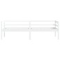 vidaXL Estructura de cama de madera maciza de pino blanca 90x200 cm vidaXL Estructura de cama de madera maciza de pino blanca 90x200 cm