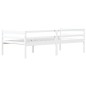 vidaXL Estructura de cama de madera maciza de pino blanca 90x200 cm vidaXL Estructura de cama de madera maciza de pino blanca 90x200 cm