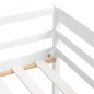 vidaXL Estructura de cama de madera maciza de pino blanca 90x200 cm vidaXL Estructura de cama de madera maciza de pino blanca 90x200 cm