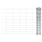 vidaXL Valla de jardín de acero galvanizado plateado 50x1,2 m
