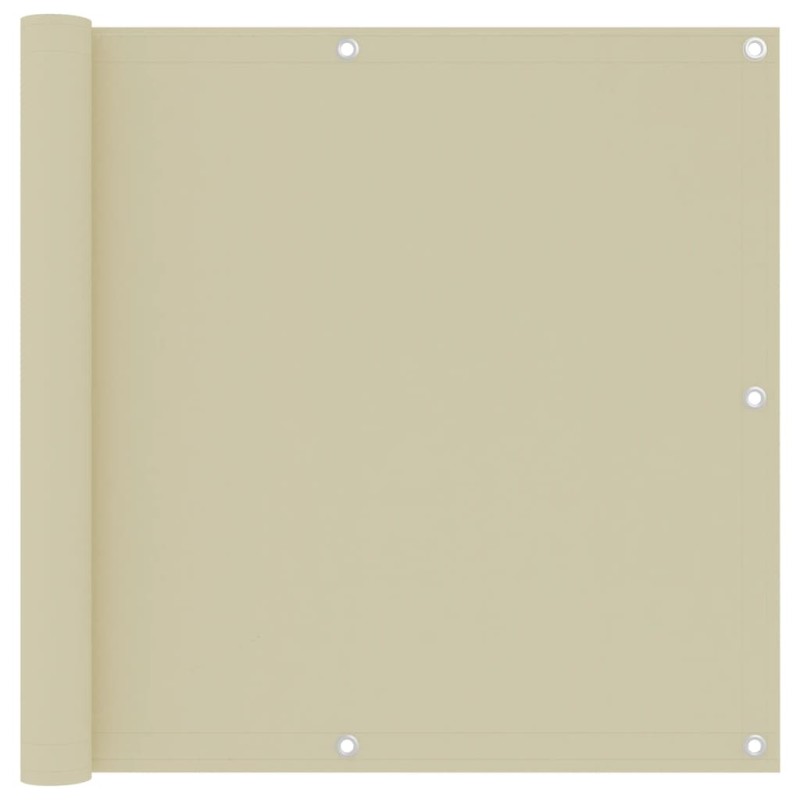 vidaXL Toldo para balcón tela oxford crema 90x300 cm