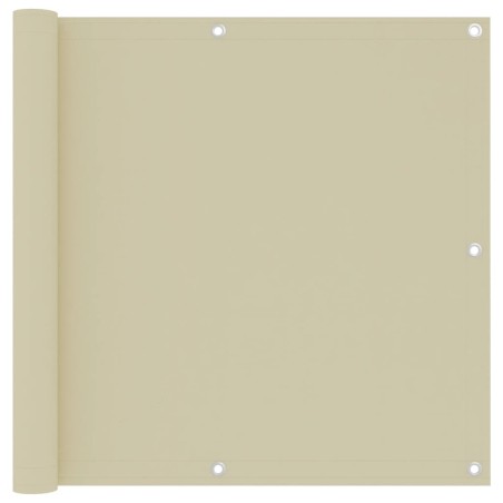 vidaXL Toldo para balcón tela oxford crema 90x300 cm