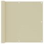 vidaXL Toldo para balcón tela oxford crema 90x300 cm