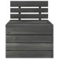 vidaXL Muebles de jardín de palets 2 piezas madera de pino gris oscuro vidaXL Muebles de jardín de palets 2 piezas madera de pino gris oscuro