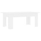 vidaXL Mesa de centro madera contrachapada blanco 100x60x42 cm