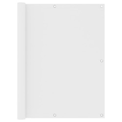vidaXL Toldo para balcón tela oxford blanco 120x400 cm