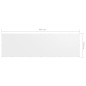 vidaXL Toldo para balcón tela oxford blanco 120x400 cm vidaXL Toldo para balcón tela oxford blanco 120x400 cm
