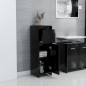 vidaXL Armario de baño madera contrachapada negro 30x30x95 cm vidaXL Armario de baño madera contrachapada negro 30x30x95 cm