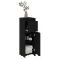 vidaXL Armario de baño madera contrachapada negro 30x30x95 cm vidaXL Armario de baño madera contrachapada negro 30x30x95 cm