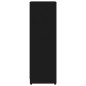 vidaXL Armario de baño madera contrachapada negro 30x30x95 cm vidaXL Armario de baño madera contrachapada negro 30x30x95 cm