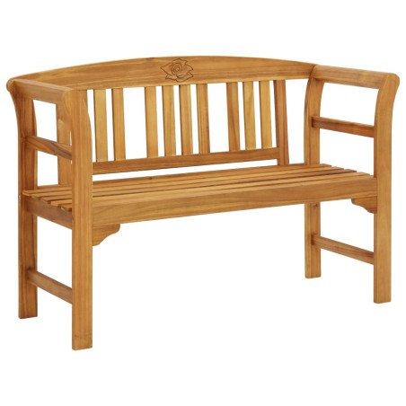 vidaXL Banco de jardín madera de acacia maciza 114 cm