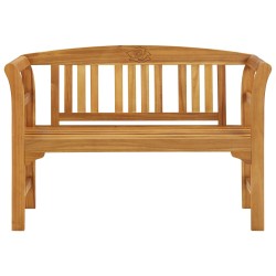 vidaXL Banco de jardín madera de acacia maciza 114 cm
