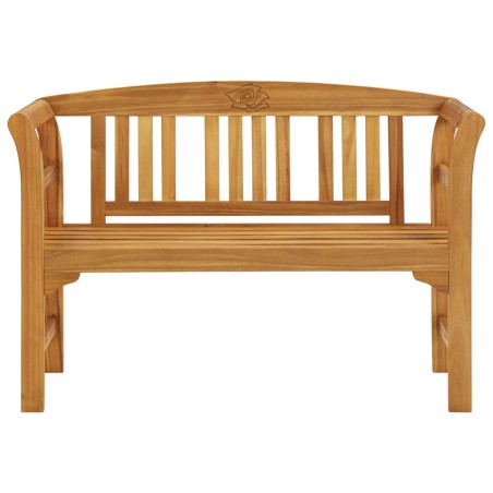 vidaXL Banco de jardín madera de acacia maciza 114 cm