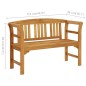 vidaXL Banco de jardín madera de acacia maciza 114 cm vidaXL Banco de jardín madera de acacia maciza 114 cm