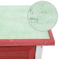 vidaXL Jaula conejera con 1 puerta madera rojo
