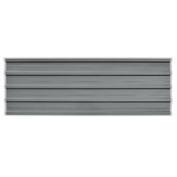 vidaXL Panel para tejado acero galvanizado gris 12 unidades 