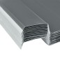 vidaXL Panel para tejado acero galvanizado gris 12 unidades vidaXL Panel para tejado acero galvanizado gris 12 unidades
