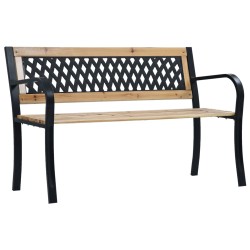 vidaXL Banco de jardín madera 120 cm