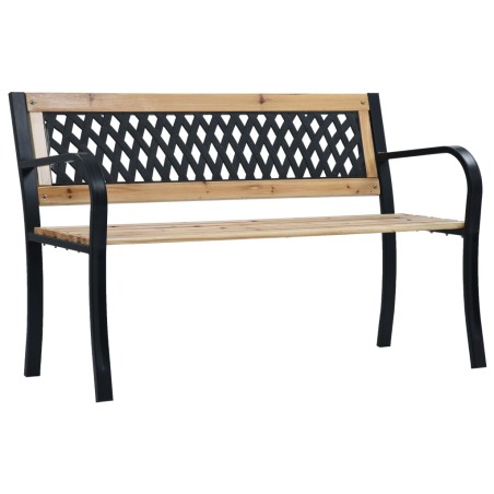 vidaXL Banco de jardín madera 120 cm